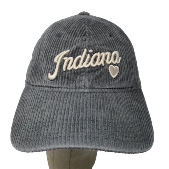 Home Free Women's Slideback Hat Gray OSFM Embroidered Logo Heart Indiana - Picture 1 of 10